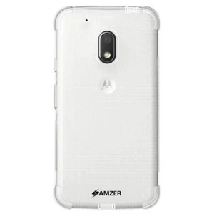 AMZER Clear Pudding TPU X Protection Skin Back Case for Motorola Moto G4 Play - Picture 1 of 6
