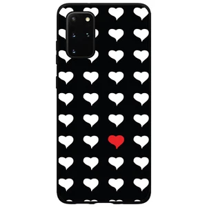 Hard Case Cover for Samsung Galaxy S Red White Black Repeating Hearts - Picture 1 of 6
