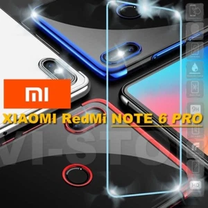 Custodia per Xiaomi RedMi NOTE 6 PRO Cover Tpu ELECTROPLATING + Pellicola VETRO - Foto 1 di 1