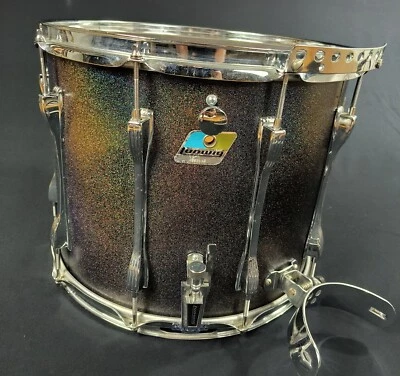 复古 Ludwig 15x12 行军小军鼓全新状况黑色闪耀 — 第 1/4 张图片