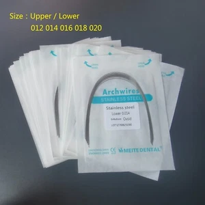 30 Paquetes Ortodoncia Dental Acero Inoxidable Arco Alambre Redondo Forma Ovoide Diente U L - Imagen 1 de 6
