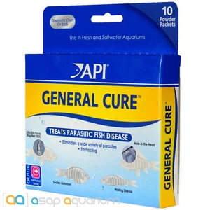 API General Cure Freshwater Saltwater Fish Powder Medication10 Packets 325mg Ea. - Picture 1 of 3