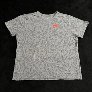 Nike Shirt Herren XXL grau kurzärmlig T-Shirt Baumwolle Das Nike T-Shirt 2XL Spirale Freizeit - Bild 1 von 9