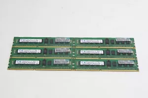 24GB (6X4GB) SAMSUNG 1RX4 PC3-10600R SERVER MEMORY M393B5270CH0-CH9Q4 DDR3 - Picture 1 of 2