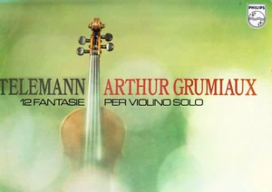 PHILIPS STEREO - TELEMANN - 12 FANTASIE PER VIOLINO SOLO - GRUMIAUX - SAMPLE NM+ - Imagen 1 de 2