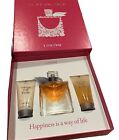 Lancome La Vie Est Belle Fragance Gift Set 3Pc 1.7 Oz Perfume Spray Lotion New