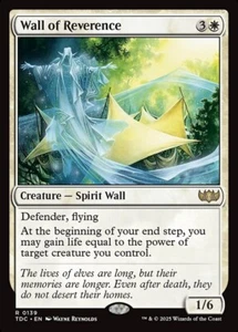 Wall of Reverence NM MTG Tarkir: Dragonstorm TDM TDC Magic - Picture 1 of 3