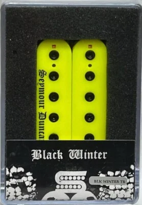 Seymour Duncan Blackened Black Winter Trembucker Bridge Pickup - NEON YELLOW - image 1 of 2