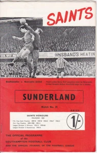 Southampton V Sunderland 1968/69 08-03-1969 división 1 - Imagen 1 de 1