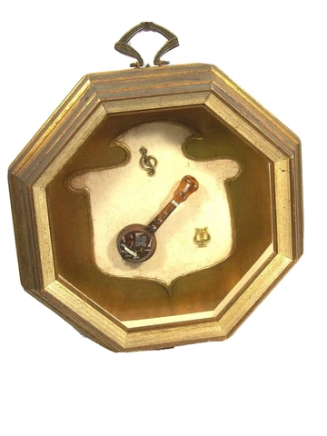 VTG Sungott Art Studios NY Miniature Banjo Instrument Shadow Box #958 Cover