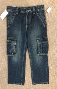 NWT Wrangler Originals Cargo Relaxed fit Boys Blue Jean Pants size 6 Reg. - Picture 1 of 6