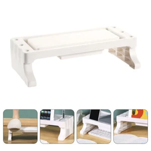 Increased Elevated Rack with Drawers Single Monitor Stand Laptop - Picture 1 of 12