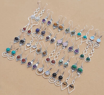Assorted Multi Gemstone Handmade Earrings For Women Jewelry Wholesale Lot 001 - Image 1 of 4