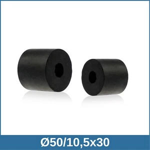 HP-1 Ø50/10,5x30 NBR 55°Shore Gummipuffer Hohlpuffer - Bild 1 von 1