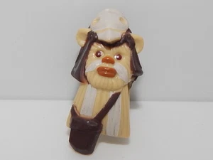 Lego Star Wars Minifigure Minifig, Head Modified Ewok with White Skull Hat #H39 - Picture 1 of 1