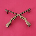 Crossed Rifles Marksman Badge Brass With Lugs