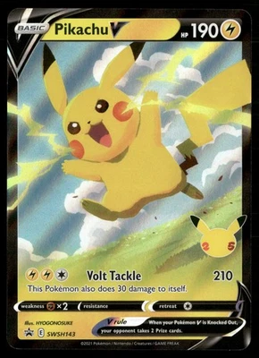 Pikachu V - Promo SWSH: Sword & Shield Promo Cards SWSH143 NM Pokemon TCG - Image 1 of 2