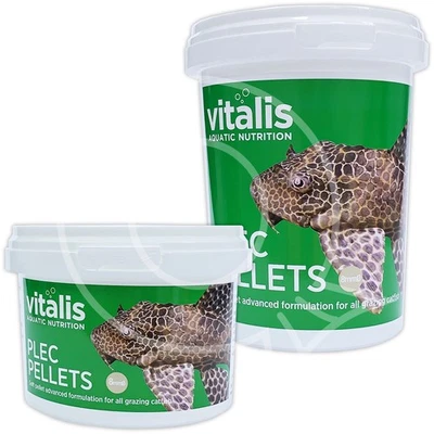 VITALIS PLEC PELLETS FISH FOOD HEALTH COLOUR VITALITY TROPICAL 8mm AQUARIUM - Image 1 of 2