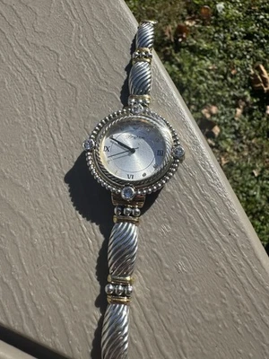 Women’s Brighton “Costa Mesa” Watch Silver Tone w/ Crystals – New Needs Battery - Image 1 of 3