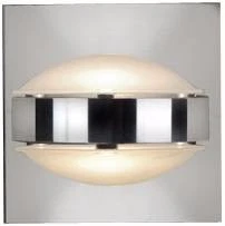 Besa Optos 3 1/2" Wide Chrome Frost and Frost Wall Sconce - Image 1 of 2