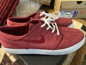 Nike SB Zoom Stefan Janoski Canvas Skateschuhe Größe 13 rot weiß 615957-602 - Bild 1 von 4
