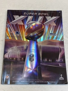 Super Bowl XLIX Programa Oficial de Juego 2015 Arizona New England Patriots Seahawks - Imagen 1 de 1