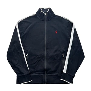 Polo Ralph Lauren Performance Sweatshirtjacke mit durchgehendem Reißverschluss Herren Größe Large gestreift - Bild 1 von 7