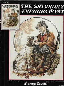 HUNTING PALS.. Saturday Evening Post Cross Stitch by STONEY CREEK Collection - Picture 1 of 1