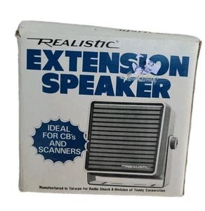 Altavoz de extensión de escáner CB Radio Shack realista Cat No 21-549 negro - Imagen 1 de 4