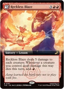 1x Reckless Blaze Extended Art (Avatar: The Last Airbender Eternal-Legal) - Picture 1 of 1