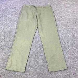 Brooks Brothers Hose Herren 32x32 olivgrün Baumwolle Leinen Twill Chino Regular - Bild 1 von 12