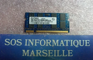 Barrette Mémoire ELPIDA 2GB 2Rx8 PC2-6400S-666-12-E1 (EBE21UE8AFSA-8G-F) - Picture 1 of 4