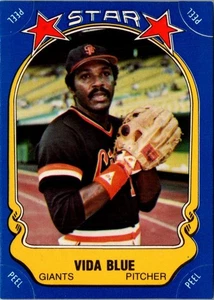 1981 Fleer Star Stickers Vida Blue #63 San Francisco Giants Baseball Card - Picture 1 of 2