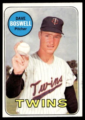 1969 Topps #459 Dave Boswell Minnesota Twins NR-MINT - Image 1 of 2