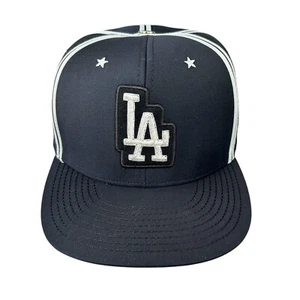 Los Angeles Dodgers Red X Jacket 24K White Rose Gold Button Fitted Hat 7 3/4 - Picture 1 of 8
