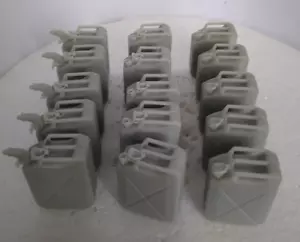 #48-1/16th SCALE-SOLID RESIN-ULTIMATE WW2 GERMAN JERRY CAN SET 15 PIECES.3 TYPES - Picture 1 of 11