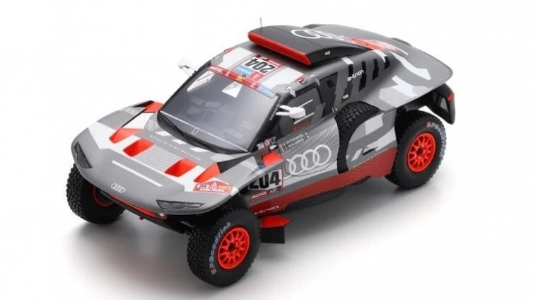 Modellino auto rally scala 1:18 Spark AUDI RS Q e-TRON DAKAR RALLY collezione - Immagine 1 di 1