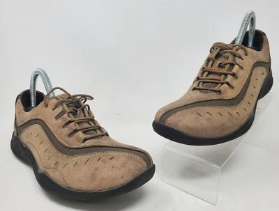 Clarks Wave Walk Zapatos Impermeables Marrón Topo Nubuck Negro Talla 7.5 M Foto 1 de 4