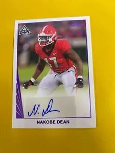 DA76300 2022 Blatt AUTOGRAMM #BAND1 Nakobe Dean RC #22/30 - Bild 1 von 2