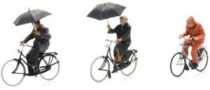 HO Artitec Bicycles in Rain #653.5870016 Hand Painted - Picture 1 of 1