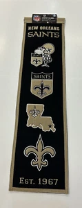 New Orleans Saints NFL Winning Streak Embroidered Heritage Banner! - Picture 1 of 6
