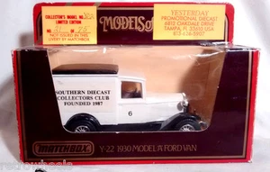 Matchbox Models of Yesteryear 1/43 Scale Ford Van Model A SDCC 21 of 75 Club Car - Picture 1 of 1