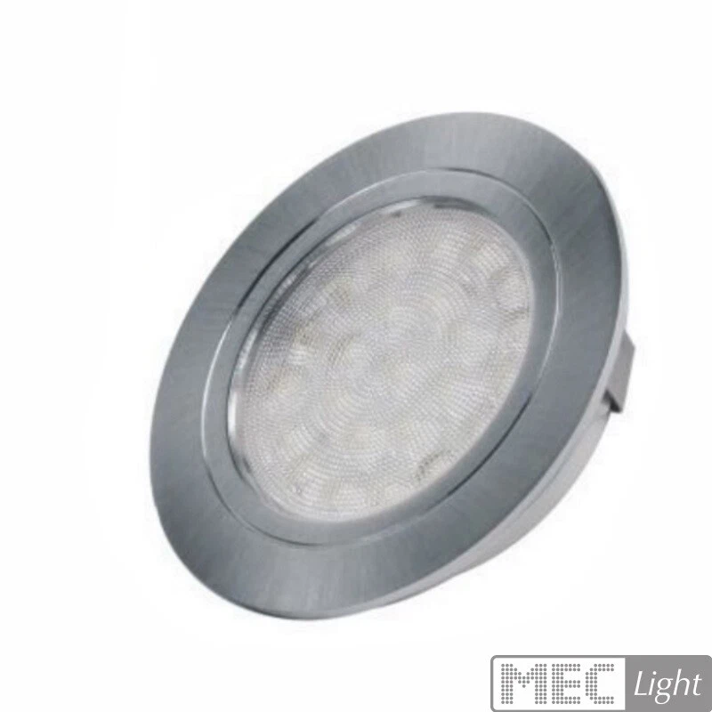 LED Incasso Mobile Lampada a Ovale IN Argento - Bianco Freddo (6000k) 12V/2W - Immagine 1 di 1