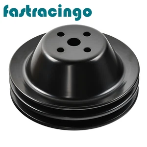 Short Water Pump Pulley Double Groove For Small Block Chevy SBC 267 305 400 SWP - Picture 1 of 6