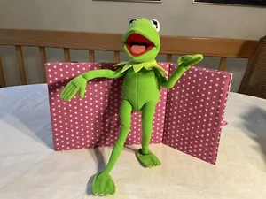 VTG. NANCO/HENSON KERMIT THE FROG PLUSH SESAME STREET MUPPET, 18 IN., POSABLE - Picture 1 of 13