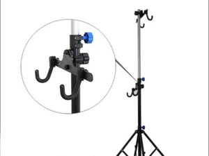 W Portable Cycle Bike Bicycle Repair Storage Display Stand 2 Two Rack Adjustable - Picture 1 of 2