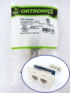 Legrand/Ortronics OR-S22600 Clarity Series II 2 Port Cat6 Buchsenmodul ~ STSI - Bild 1 von 3