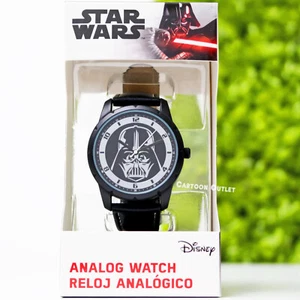 Star Wars Disney Darth Vader Analog Watch Black Band New Birthday Gift - Picture 1 of 6