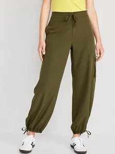 Old Navy Women’s High-Waisted StretchTech Wide-Leg Cargo Pants Size Medium NWT - Picture 1 of 4