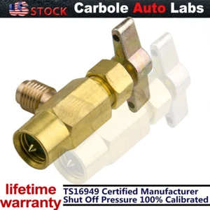 A/C Refrigerant Can Bottle Tap 1/2" Brass ACME Tapper Opener Valve Self-Sealing - Picture 1 of 7